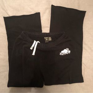 Roots black flare sweatpants (women’s medium)